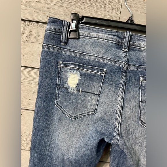 NWT Machine Distressed Denim Jeans from Modern Vintage Boutique Sz 9 - Picture 8 of 12